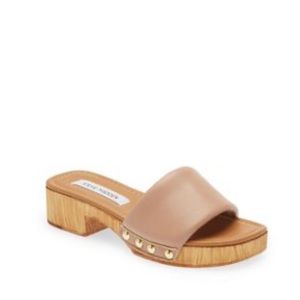 Steve Madden Belong Platform Slide Sandal in Tan